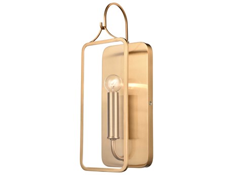 Elk Home 1-Light Satin Brass Glass Wall Sconce