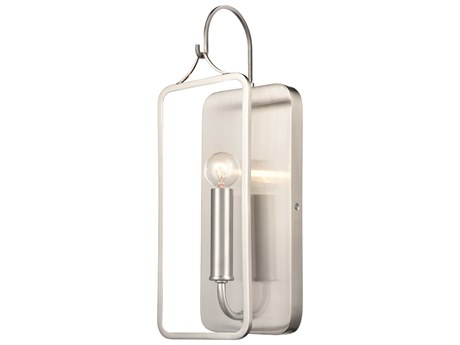 Elk Home 1-Light Satin Nickel Glass Wall Sconce