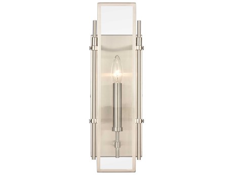 Elk Home 1-Light Satin Nickel Glass Wall Sconce