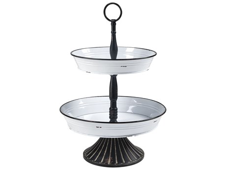 Elk Home White Freswick Double Tier Server