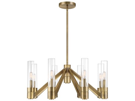 Elk Home Rohe 8-Light Oxidized Brass Cylinder Chandelier