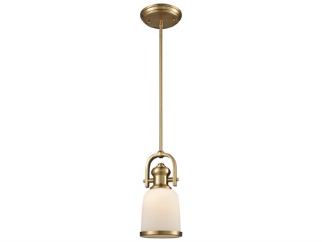 Elk Home Brooksdale 1-Light Satin Brass Bell Mini Pendant