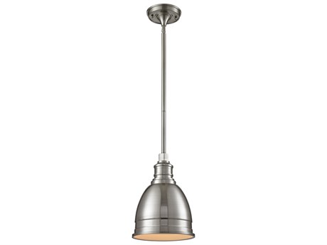Elk Home Carolton 1-Light Brushed Nickel Bell Linear Mini Pendant