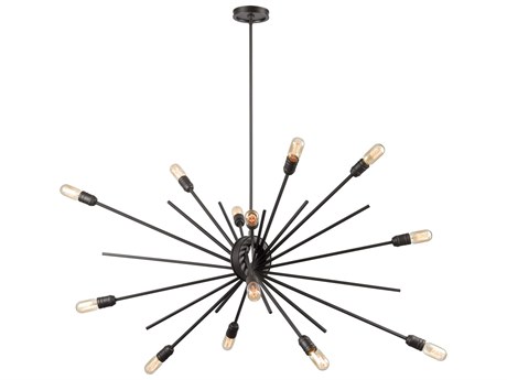 Elk Home Xenia 14-Light Oil Rubbed Bronze Sputnik Island Pendant