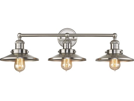 Elk Home English Pub 3-Light Satin Nickel Vanity Light