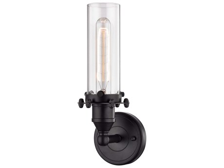 Elk Home Fulton 1-Light Oil Rubbed Bronze Glass Wall Sconce