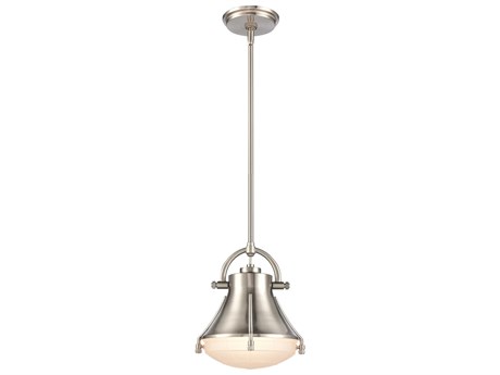 Elk Home Urbanite 1-Light Satin Nickel Glass Mini Pendant