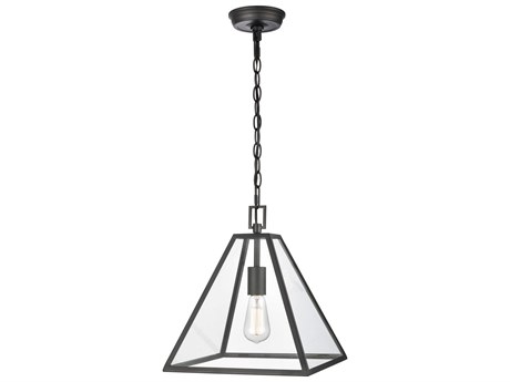 Elk Home 1-Light Matte Black Glass Mini Pendant