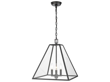 Elk Home 3-Light Matte Black Glass Pendant