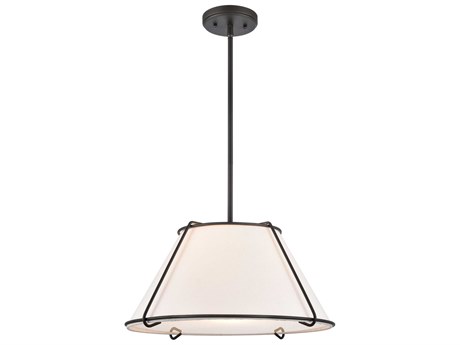 Elk Home 1-Light Oil Rubbed Bronze Glass Pendant