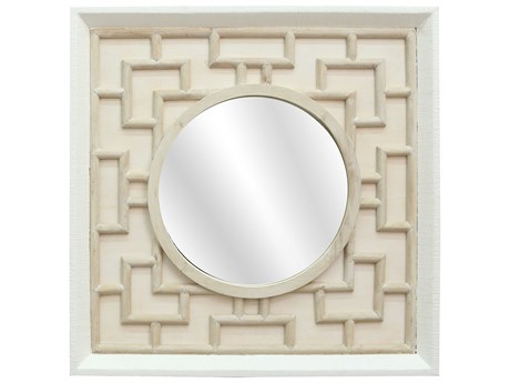 Elk Home Finbar White Square Wall Mirror