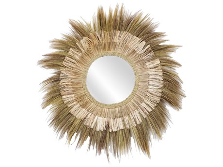 Elk Home Laurent Natural Round Wall Mirror