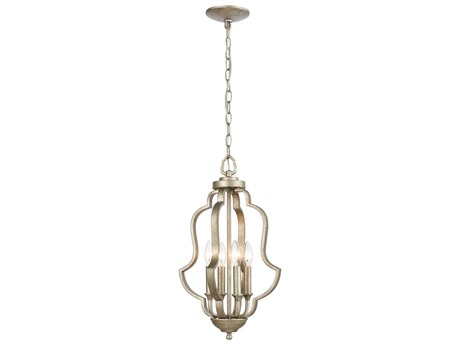 Elk Home Lanesboro 4-Light Dusted Silver Candelabra Chandelier