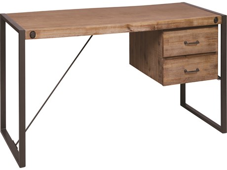 Elk Home Natural Acacia Wood Secretary Desk