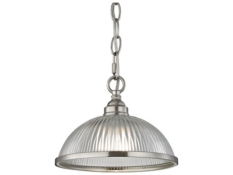 Elk Home Liberty Park 1-Light Brushed Nickel Dome Mini Pendant