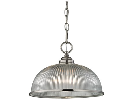 Elk Home Liberty Park 1-Light Brushed Nickel Dome Mini Pendant