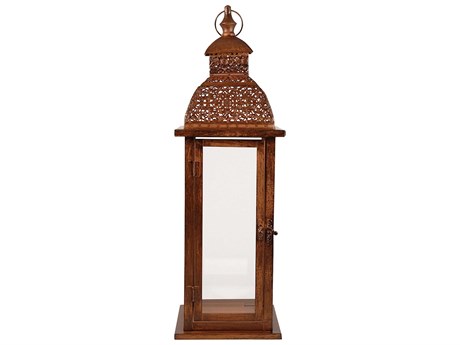 Elk Home Antique Brown Vineyard Lantern