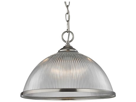 Elk Home Liberty Park 1-Light Brushed Nickel Dome Pendant