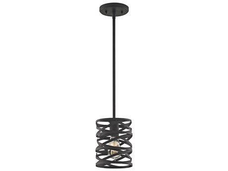 Elk Home Vorticy 1-Light Oil Rubbed Bronze Cylinder Mini Pendant