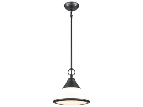 Elk Home 1-Light Matte Black Glass Mini Pendant