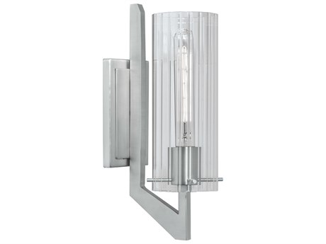 Elk Home Faceted 1-Light Brushed Nickel Wall Sconce