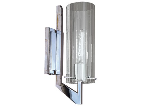 Elk Home Faceted 1-Light Chrome Wall Sconce