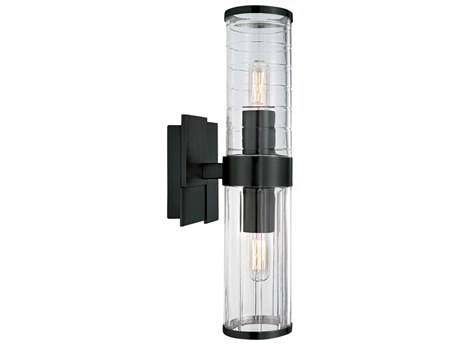 Elk Home Stripe 2-Light Matte Black Wall Sconce