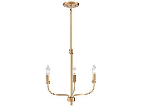 Elk Home 3-Light Satin Brass Candelabra Chandelier