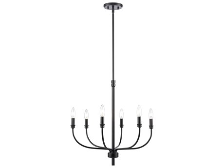 Elk Home 6-Light Matte Black Candelabra Chandelier