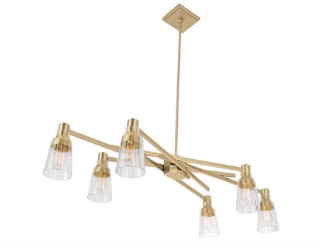 Elk Home Carnival 6-Light Satin Brass Island Pendant