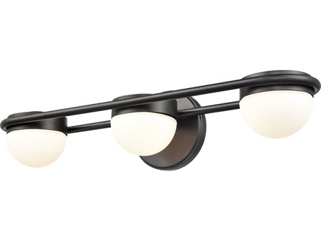 Elk Home 3-Light Matte Black Glass LED Vanity Light