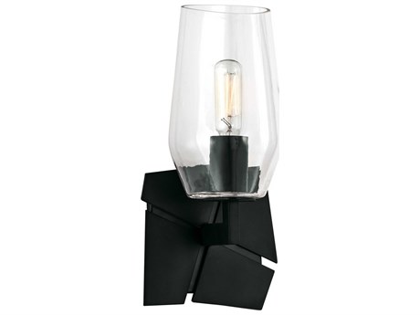 Elk Home Gaia 1-Light Acid Dipped Black Wall Sconce
