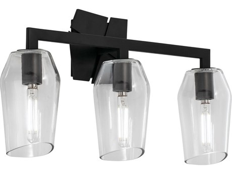 Elk Home Gaia 3-Light Acid Dipped Black Vanity Light