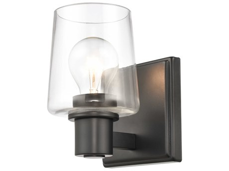 Elk Home 1-Light Matte Black Glass Wall Sconce