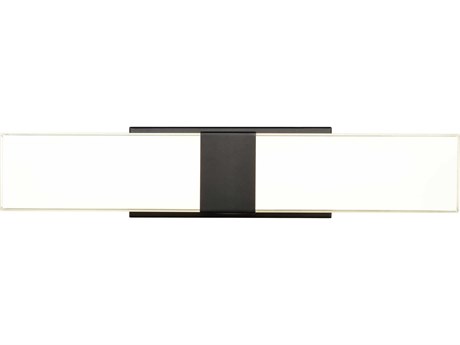 Elk Home 2-Light Matte Black Glass LED Vanity Light