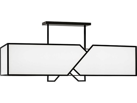 Elk Home Moiselle 6-Light Matte Black Geometric Island Pendant