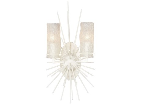 Elk Home 2-Light White Coral Glass Wall Sconce