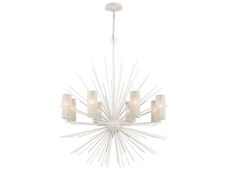 Elk Home 8-Light White Coral Glass Candelabra Sputnik Chandelier