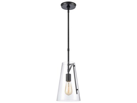 Elk Home 1-Light Matte Black Glass Mini Pendant