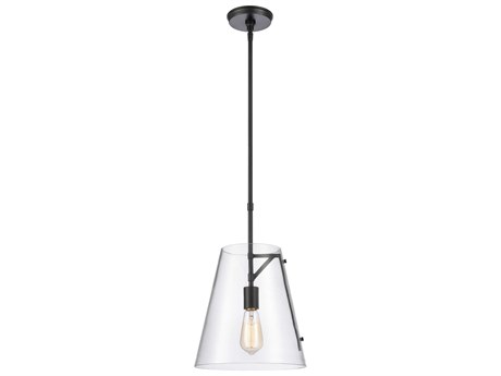 Elk Home 1-Light Matte Black Glass Mini Pendant