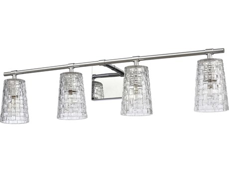 Elk Home Lightweave 4-Light Polished Nickel Crystal Glass Vanity Light