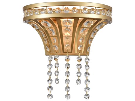 Elk Home Fantania 1-Light Champagne Gold Crystal Glass Wall Sconce