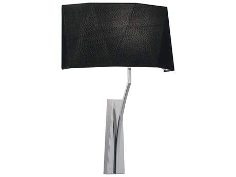 Elk Home Diamond 1-Light Polished Nickel Black Wall Sconce