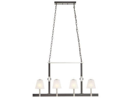 Elk Home Armstrong Grove 4-Light Espresso Satin Nickel Glass Empire Island Pendant