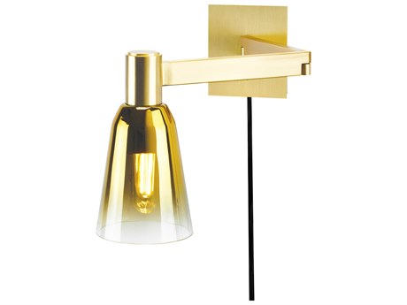 Elk Home Audrey 1-Light Satin Brass Swing Wall Sconce
