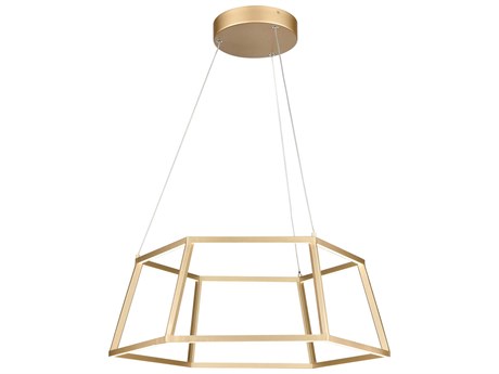 Elk Home 1-Light Soft Gold LED Geometric Pendant
