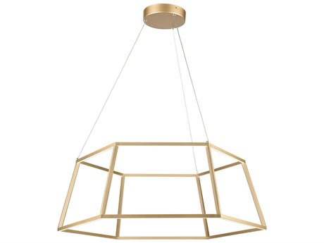 Elk Home 1-Light Soft Gold LED Geometric Pendant