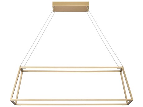 Elk Home 1-Light Soft Gold LED Geometric Linear Island Pendant