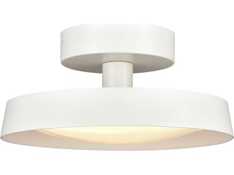 Elk Home Nancy 1-Light Matte White LED Semi Flush Mount