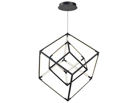 Elk Home 1-Light Matte Black LED Geometric Pendant